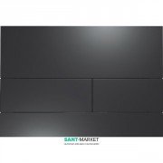 Панель змиву для унітазу TECE TECEsquare II з двома клавішами чорний матовий 9240833