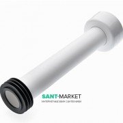 Патрубок з гумовою манжетою для під'єднання підлогового унітазу Tece Tecebox пластик 9221011