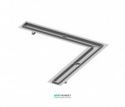 Жолоб водостічний TECE TECEdrainline кутовий з гідроізоляцією Seal System 1200х1200 мм нержавіюча сталь 611200