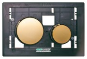 Кнопки змиву для унітазу TECE TECEloop modular без лицьовій панелі пластик позолочені 9240668