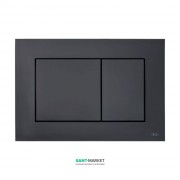 Панель смыва для унитаза Tece TECEnow с двумя клавишами пластик черный 9240403