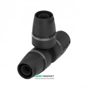 Трійник 90 ° рівнопрохідний Tece TECElogo пластик PPSU чорний 63х63х63 8710963