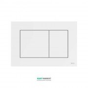 Панель змиву для унітазу Tece TECEnow з двома клавішами пластик білий 9240400