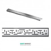 Решетка TECE TECEdrainline Lines для душевого трапа матовая прямая 800 мм нержавеющая сталь 600821