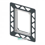 Монтажная рамка для установки электронных панелей Tece TECEfilo на уровне стены хром глянцевый 9242040