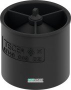 Погружной стакан с мембраной для сифона 650000 Tece TECEdrainline пластик черный 660016