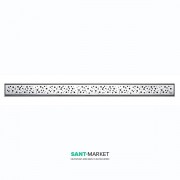 Решітка TECE TECEdrainline Drops для душового трапу матова пряма 1000 мм нержавіюча сталь 601031