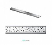 Решітка TECE TECEdrainline Drops для душового трапа полірована пряма 1200 мм нержавіюча сталь 601230