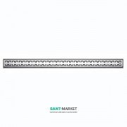 Решітка TECE TECEdrainline Royal для душового трапу матова пряма 1000 мм нержавіюча сталь 601041