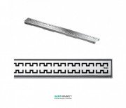 Решетка TECE TECEdrainline Royal для душевого трапа полированная прямая 1200 мм нержавеющая сталь 601240