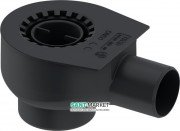Сифон середній для дренажного каналу Tece TECEdrainline DN 50 0,80 л / c пластик чорний 650001