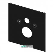 Нижня скляна панель TECE TECElux для установки стандартного унітазу чорна 9650105