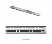 Решітка TECE TECEdrainline Basic для душового трапа матова пряма 1500 мм нержавіюча сталь 601511