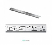 Решітка TECE TECEdrainline Lines для душового трапа матова пряма 1500 мм нержавіюча сталь 601 521