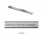 Решетка TECE TECEdrainline Quadratum для душевого трапа матовая прямая 1500 мм нержавеющая сталь 601551