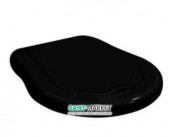 Сиденье с крышкой для унитаза Kerasan Retro черный петли золото 109104