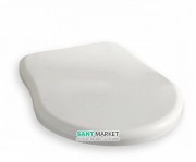 Сиденье с крышкой для унитаза Kerasan Retro белый петли бронза 109301