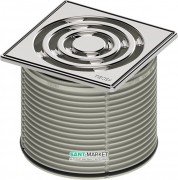 Декоративна решітка для трапа TECE TECEdrainpoint S 100 мм в сталевий рамці з монтажним елементом 3660002