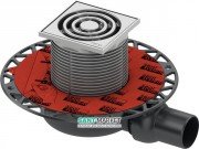 Дренажний трап для душу TECEdrainpoint S S110 низький з горизонтальним виходом нержавіюча сталь / пластик 3601100