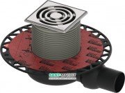 Дренажний трап для душу TECEdrainpoint S S112 низький з горизонтальним виходом нержавіюча сталь / пластик 3601102