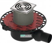 Дренажний трап для душу TECEdrainpoint S S122 з горизонтальним виходом нержавіюча сталь / пластик 3601202