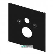 Нижня скляна панель TECE TECElux для установки стандартного унітазу чорна 9650105