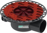 Сифон для дренажного трапа Tece Tecedrainpoint S DN70 горизонтальний пластик чорний 3603500