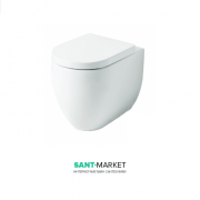 Унітаз підлоговий приставний Kerasan Flo безободковий білий матовий 311230