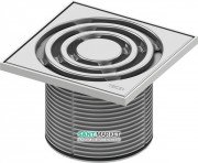 Декоративна решітка для трапа TECE TECEdrainpoint S 150 мм в пластиковій рамці з монтажним елементом 3660003