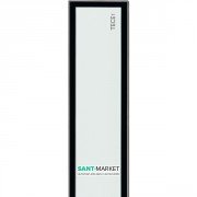 Панель для зливу TECE TECEdrainline для душового трапа пряма скляна 900 мм білий 600991