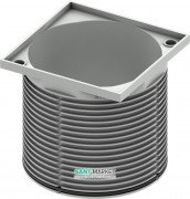 Верхняя вставка TECE TECEdrainpoint S 100 мм для душевого трапа без решетки пластик серый 3660018