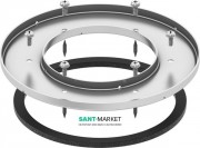 Фланец зажимной для трапа TECE TECEdrainpoint S нержавеющая сталь/резина 3690003