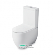 Унітаз-моноблок підлоговий Kerasan Flo з кріпленням білий матовий 311730