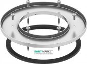 Фланец зажимной для трапа TECE TECEdrainpoint S нержавеющая сталь/резина 3690003