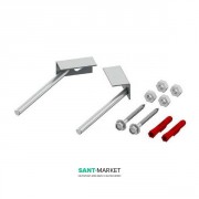 Комплект креплений Tece ТЕСЕprofil для монтажа инсталляционной системы в угол хром 9380301