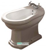 Біде підлогове приставне Kerasan Retro з отвором переливу білий 102001