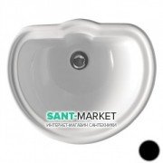 Раковина вбудована Kerasan Retro з переливом чорна 103104