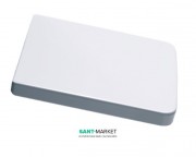 Сиденье с крышкой для унитаза Kerasan Ego с микролифтом белый петли хром 328801