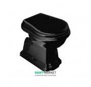 Унітаз підлоговий приставний Kerasan Retro з бачком чорний 101004