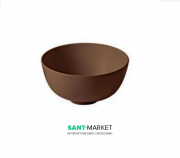 Раковина для ванної накладна Kerasan Ciotola C4 ø46 см коричневий матовий 430432