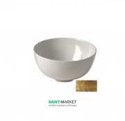 Раковина для ванной накладная Kerasan Ciotola C4 ø46 см декор 1 (золотой матовый) 430460