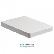 Сидіння з кришкою для унітазу Kerasan Cento Soft-Close квадратне білий 358901