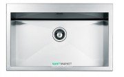 Кухонна мийка прямокутна Apell Amalthea з донним клапаном і сифоном нержавіюча сталь Satin SQ72ISC