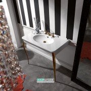 Раковина підвісна з консоллю Kerasan Retro біла 1049К3