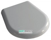 Сидіння з кришкою для унітазу Kerasan K09 швидкознімне Soft-Close напівкругле білий 367401