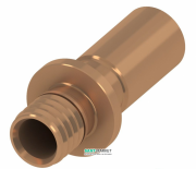 Перехідник на мідну трубу Tece TECEflex подовжений пайка або прес з'єднання 20 (18) x18Cu 716320