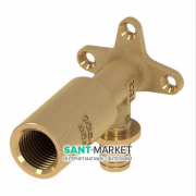 Кутове з'єднання з удленение різьбленням і настінним кріпленням TECE TECEflex 16x1 / 2 латунь 768502