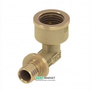 Угловое соединение с внутренней резьбой TECE TECEflex 90° 20(18)х1/2 латунь 768020