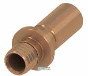 Переходник на медную трубу Tece TECEflex удлиненный пайка или пресс соединение 20(18)x18Cu 716320
