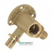 Трійник кутовий з настінним кріпленням TECE TECEflex 16x1 / 2x16 латунь 768501